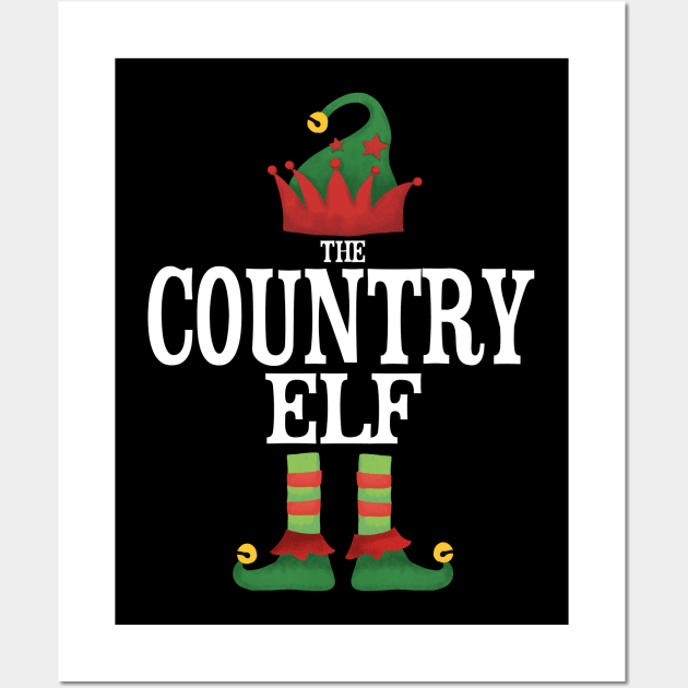 Country Elf Matching Family Group Christmas Party Pajamas Wall Art by uglygiftideas